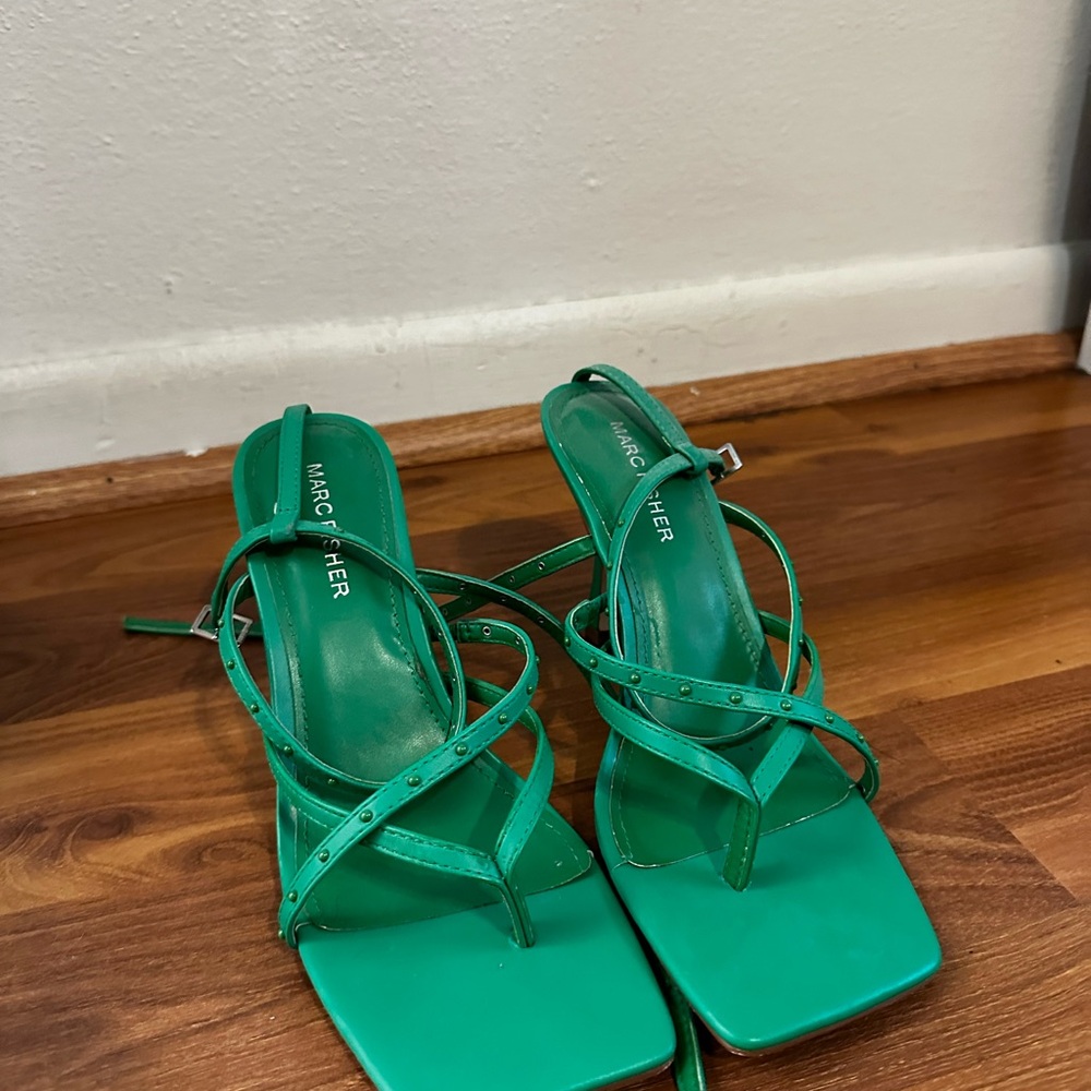 Marc Fisher Emerald Strappy Heels